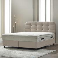 Boxspring Met Opbergruimte Rondo 180x200 Cm Beige Met Opbergruimte Dekbed Discounter - Dekbed-Discounter.nl