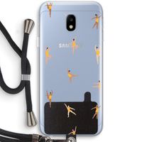 Dans #2: Samsung Galaxy J3 (2017) Transparant Hoesje met koord