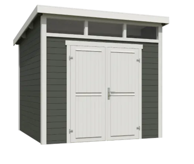 Blokhut Kibo 3 250x250 Green Grey-Wit - Outdoor life