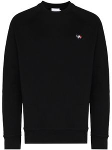 Maison Kitsuné sweat Flag Fox en coton - Noir