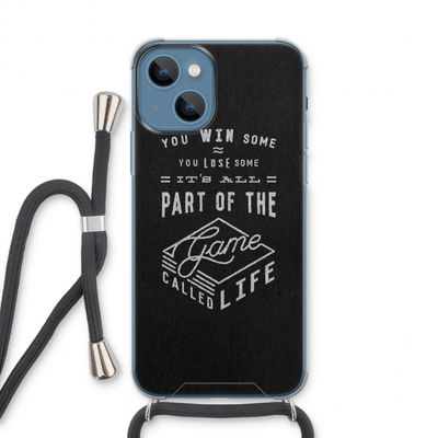 Life: iPhone 13 Transparant Hoesje met koord