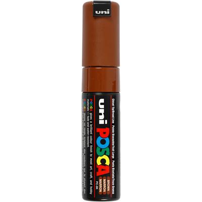 Uni-Posca Posca marker, afm pc-8k, lijndikte 8 mm, breed, bruin, 1 stuk