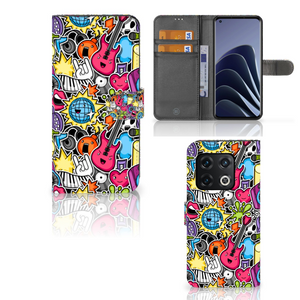 OnePlus 10 Pro Wallet Case met Pasjes Punk Rock