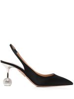 Aquazzura escarpins Nights 80 mm à bride arrière - Noir