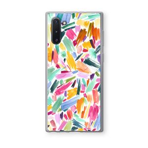 Watercolor Brushstrokes: Samsung Galaxy Note 10 Transparant Hoesje