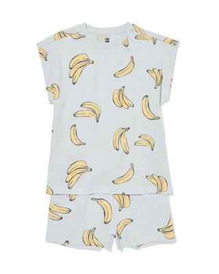 HEMA Kinderpyjama Banaan Lichtblauw (lichtblauw)