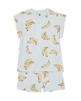 HEMA Kinderpyjama Banaan Lichtblauw (lichtblauw)