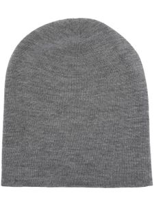 Brunello Cucinelli bonnet en maille fine - Gris