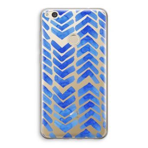 Blauwe pijlen: Huawei Ascend P8 Lite (2017) Transparant Hoesje