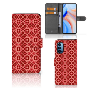 OPPO Reno 4 Pro 5G Telefoon Hoesje Batik Rood