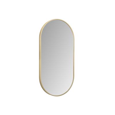 LED-Spiegel Ovaal BWS Colorato Met Verwarming 100x50 cm Geborsteld Goud