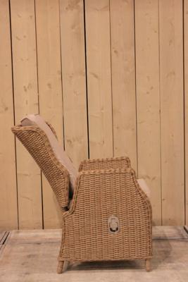 Darwin verstelbare stoel rattan grey - Eurofleur aanbieding