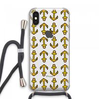 Musketon Anchor: iPhone XS Max Transparant Hoesje met koord