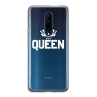 Queen zwart: OnePlus 7 Pro Transparant Hoesje