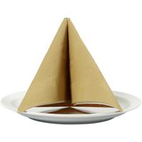 Creativ Company Servetten, afm 40x40 cm, 60 gr, goud, 20 stuk/ 1 doos