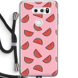 Watermeloen: LG V30 Transparant Hoesje met koord