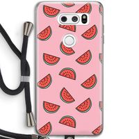 Watermeloen: LG V30 Transparant Hoesje met koord