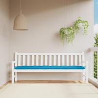 VidaXL Tuinbankkussen 200x50x7 cm oxford stof lichtblauw
