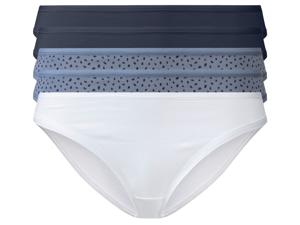 esmara 3 dames minislips (S (36/38), Marine/blauw/wit)