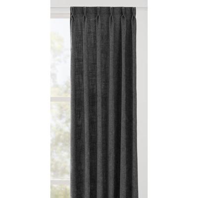 Leen Bakker - Gordijnstof Steven - Antraciet - Polyester - Grijs - B140 Cm