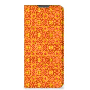 OPPO Reno8 Lite Hoesje met Magneet Batik Oranje