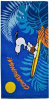 Snoopy handdoek 70 x 140 cm dive blauw
