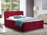 Boxspring TITOUAN 180x200 cm rood