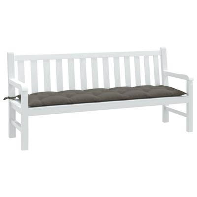 VidaXL Tuinbankkussen 180x50x7 cm stof gemêleerd donkergrijs