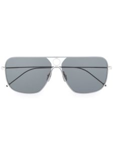 Thom Browne Eyewear lunettes de soleil à monture rectangulaire - Argent