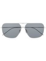 Thom Browne Eyewear lunettes de soleil à monture rectangulaire - Argent