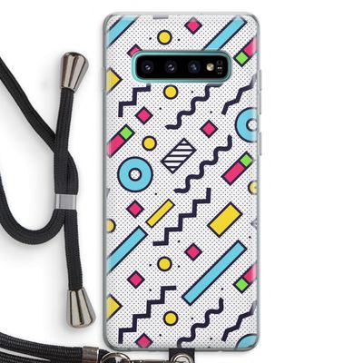 8-bit N°8: Samsung Galaxy S10 Plus Transparant Hoesje met koord