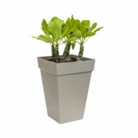Bloempot Elho Ø 29,5 cm Wit Polypropyleen Plastic Vierkant Modern