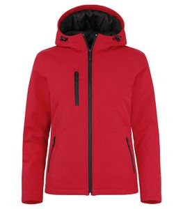 Clique 020953 Padded Hoody Softshell Lady - Rood - XS