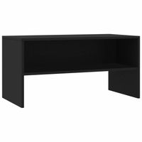 vidaXL Tv-meubel 80x40x40 cm bewerkt hout zwart - thumbnail