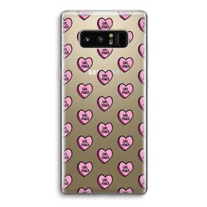 GIRL POWER: Samsung Galaxy Note 8 Transparant Hoesje