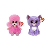 Ty - Knuffel - Beanie Boo's - Camilla Poodle & Cassidy Cat