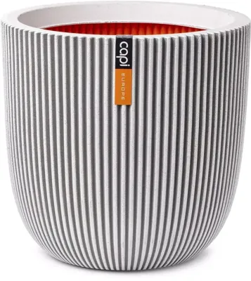 Capi nature groove nl bol bloempot 43x41 cm ivoor