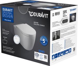 Duravit ME by Starck hangtoilet inclusief toiletbril Rimless Wondergliss 37x57x35 5cm wit