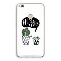 Hey you cactus: Huawei Ascend P8 Lite (2017) Transparant Hoesje - thumbnail