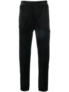 Saint Laurent pantalon de jogging en daim - Noir