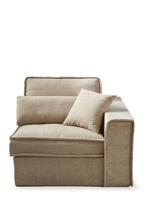 Rivièra Maison Modulaire Bank 'Metropolis' Corner Arm Rechts, Cotton, kleur Natural