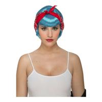 Pruik My Other Me Pin up Blauw - thumbnail