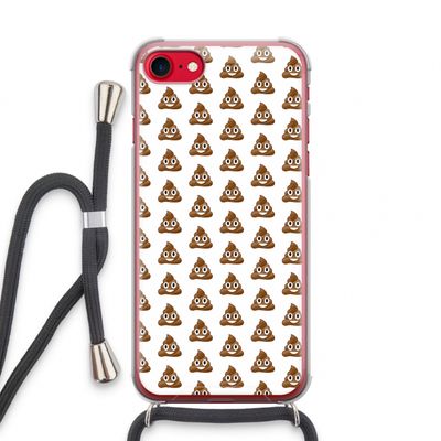 Poop emoji: iPhone SE 2020 Transparant Hoesje met koord