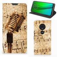 Motorola Moto G7 | G7 Plus Stand Case Bladmuziek - thumbnail