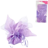 Geschenkverpakking tule paars 6 stuks | 24 stuks