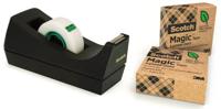 Scotch plakbandafroller C38 met 3 rolletjes ft 19 mm x 33 m