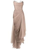 Maria Lucia Hohan robe longue Jolie à design drapé - Tons neutres