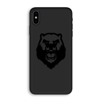 Angry Bear (black): iPhone XS Biologisch afbreekbaar hoesje