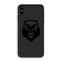 Angry Bear (black): iPhone XS Biologisch afbreekbaar hoesje