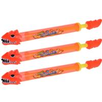 Speelgoed waterspuit draak - 3x - 51 cm - waterpistool - buitenspeelgoed spuit
